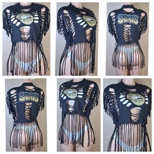New Orleans Saints Custom Fringe Tee